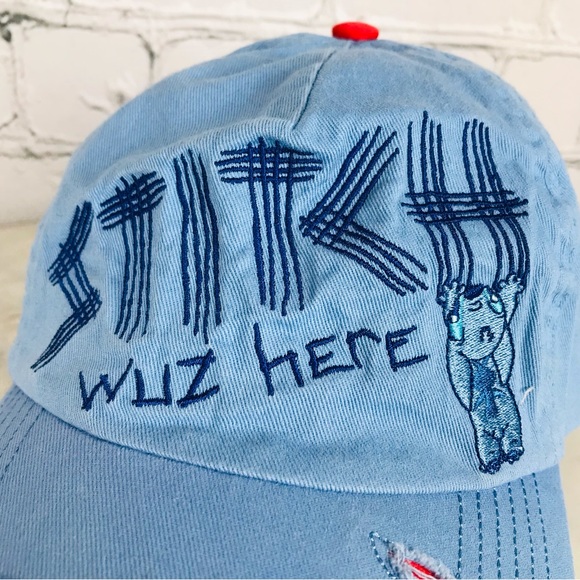 Disney Parks LILO & Stitch Embroider Scratched Adjustable Kids Disney Fun Hat - Picture 2 of 11